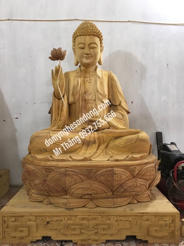 Tượng phật thế tôn gỗ mít