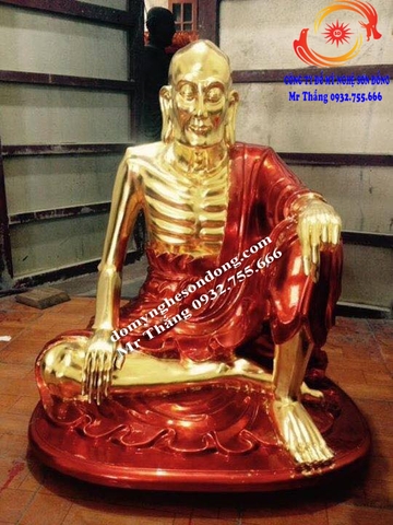 Tượng tuyết sơn gỗ mít sơn son thếp vàng