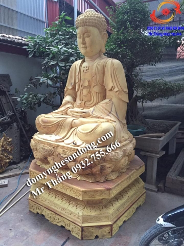 Tượng phật a di đà gỗ