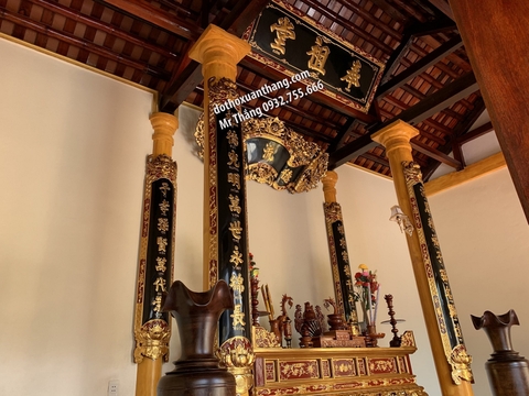 Đồ thờ bằng gỗ đẹp cho gian thờ gia tiên