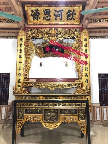 Phục chế đồ thờ từ đường nhà thờ họ