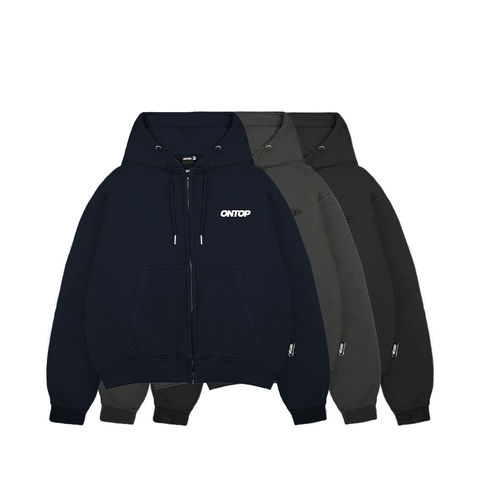ONTOP Boxy Zip-Up Hoodie