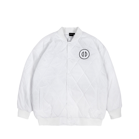 ONTOP Cotton-padded Bomber Jacket - White