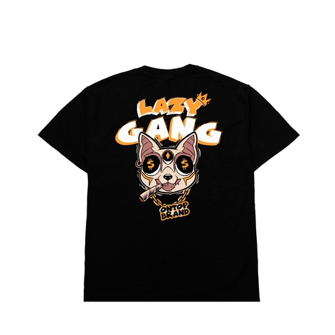 ONTOP Tee Lazy Gang-Black