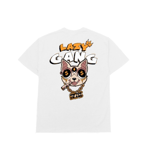 ONTOP Tee Lazy Gang-White