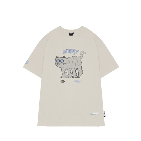 O19-T7 Tee Doodle Cat - Be