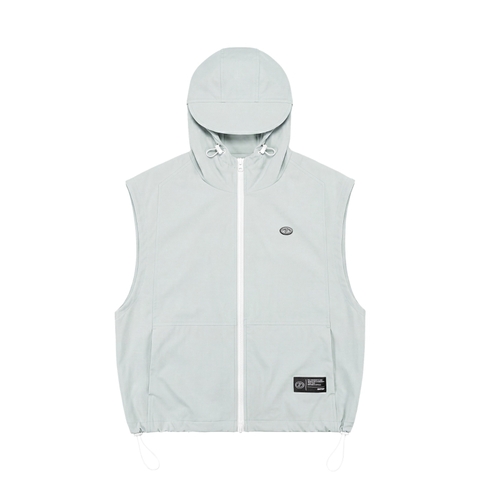 ONTOP Nylon Hooded Vest - Xám