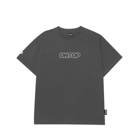 O13-T2 Tee Simple-Xám đậm