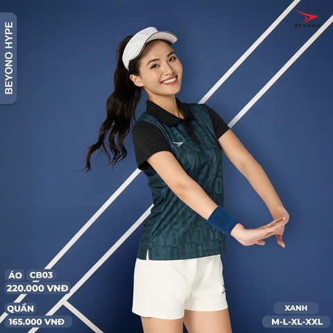 Áo thể thao cầu lông Pickleball NỮ Beyono HYPE