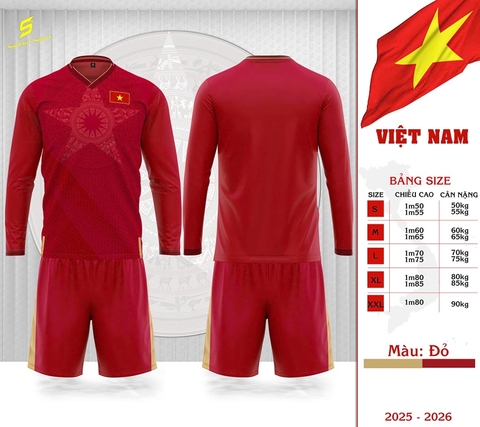 Quần áo Đội Tuyển Việt Nam Tay Dài 2025