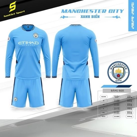 Quần áo Man City tay dài 2024/25