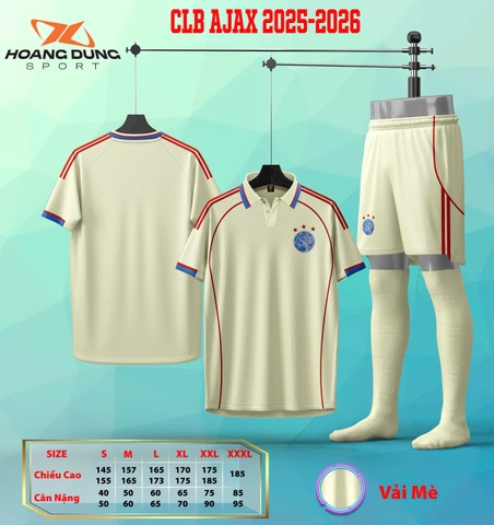 Áo Ajax Amsterdam 2025/26 [Thun Mè Hàn Quốc]