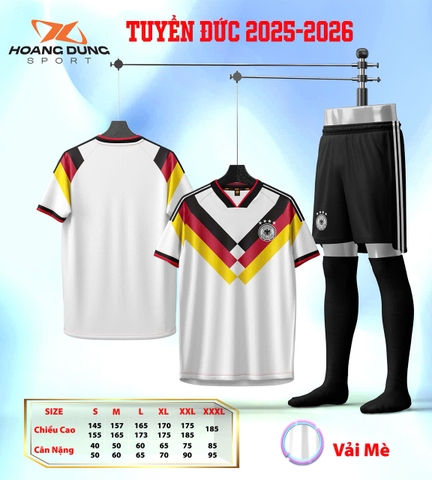 Quần Áo Đội Tuyển Đức 2025/2026 [Thun Mè Hàn Quốc]