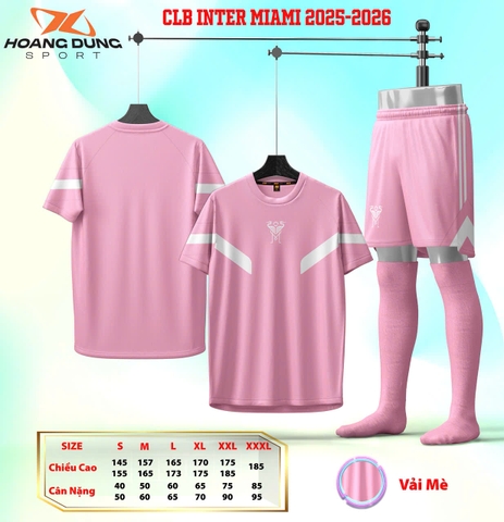 Quần áo bóng đá Messi Inter Miami 2025/26 [HD Thun Mè Hàn Quốc]