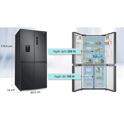 Tủ lạnh Samsung Inverter 488 lít RF48A4010B4/SV