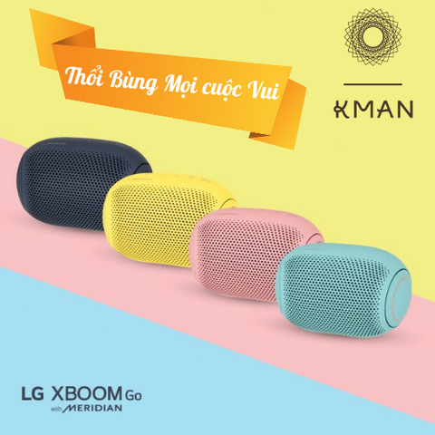 Loa Bluetooth LG XBOOM Go PL2 - HỒNG - PL2P