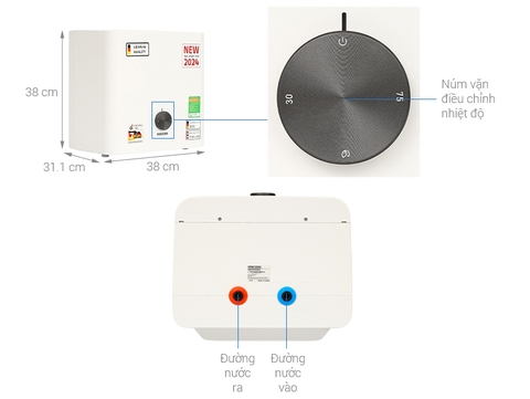 Máy nước nóng gián tiếp Stiebel Eltron 15 lít ESH 15 B TREND-VN
