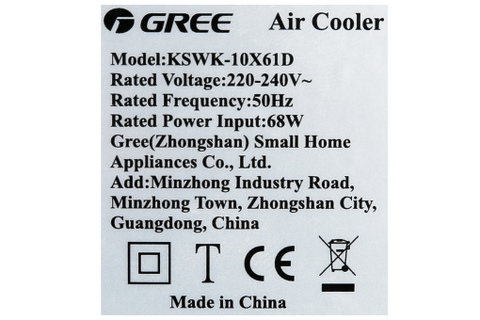 Quạt điều hoà Gree KSWK-10X61D