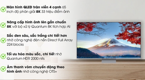 Smart Tivi QLED Samsung 8K 65 inch QA65Q800T