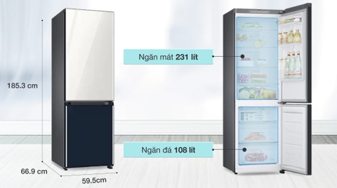 Tủ lạnh Samsung Inverter 339 lít RB33T307029/SV