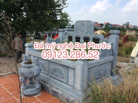 Khu mộ đá xanh quy tập chung rất đẹp