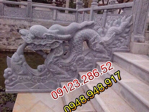   Rồng đá đẹp được đặt tại ao,hồ 