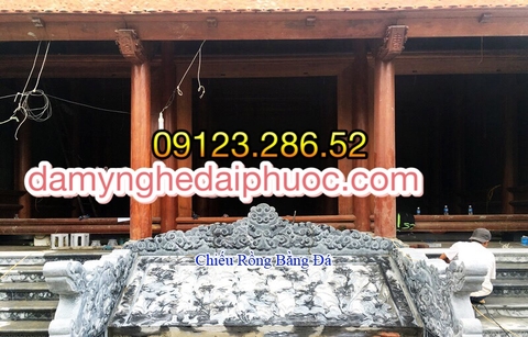 chiếu rồng đá và rồng đá 2 bên