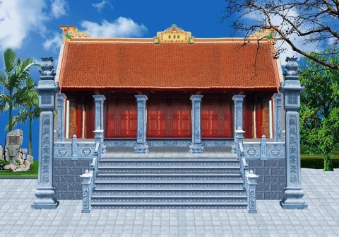 phối cảnh thiết kế nhà thờ họ