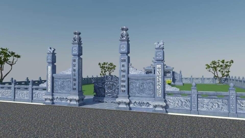 Cổng đá tứ trụ 