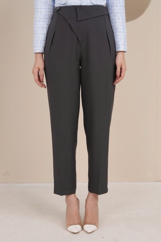 23027G85 - Quần baggi tuýp si ghi,cạp tà bong