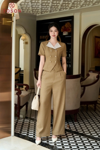 B1261N - Set bộ công sở: Áo + Quần suông