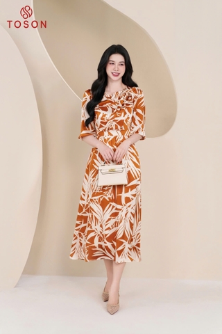 43134 - Đầm xòe cuốn hoa