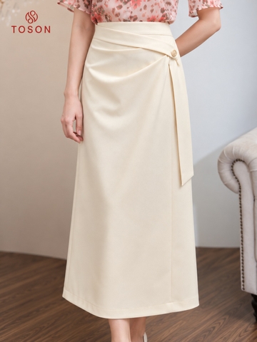 34058 - Chân váy linen cách điệu nơ (SXTN)