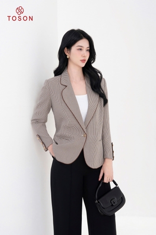 84977K94 - Áo Blazer kẻ răng sói nhỏ