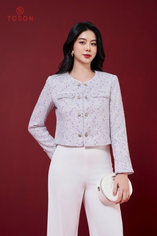 82519 - Áo len, vest cổ tròn