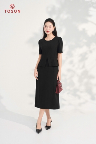 41036B05 - Đầm peplump đen đũi nhật