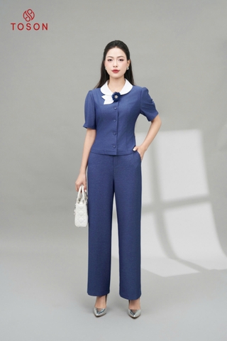 B1201 - Bộ Công sở: Áo cổ trắng + Quần