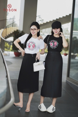 AP109 - Áo cotton in hình tròn hoa