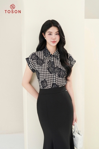 11050 - Áo lụa vai chờm