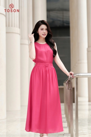 B1343P95 - Bộ tơ hồng sen sát nách: Áo + CV