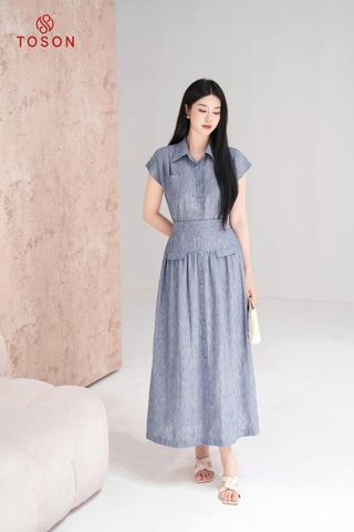 B1320 - Bộ đũi: Áo + Chân váy xoè