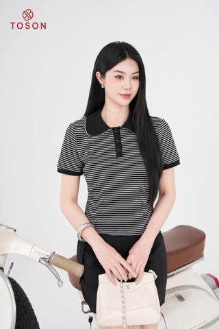 AP315 - Áo cổ sen thêu, cotton