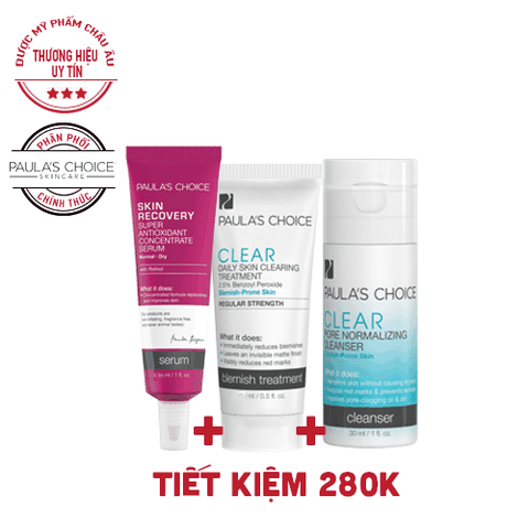 Combo Trị Mụn Chống lão Hóa Paula’s Choice 499k