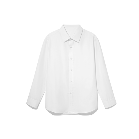 Basic men's white shirt - Hàng sample clear stock
