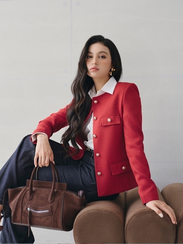 Áo Jacket Versatile chất liệu tweed sang trọng, dễ phối đồ