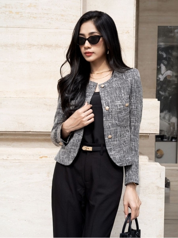 Áo Jacket Noira chất Tweed - 2 phiên bản màu