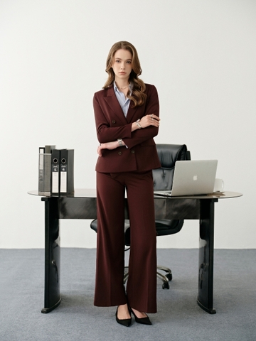 Áo Blazer Nữ Louren 6 Khuy Dáng Suông Có Túi WALENTY