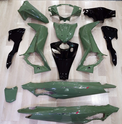 Dàn áo Honda Wave Led 125i đời 2025 màu xanh bơ