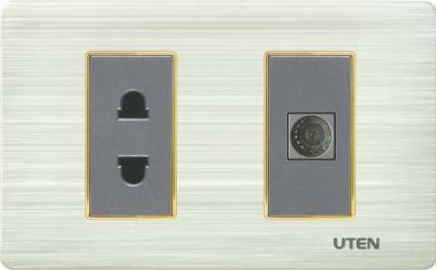 Bộ ổ cắm 2 chấu và tivi S