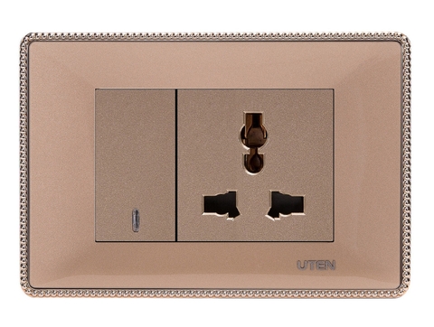 Bộ công tắc và ổ cắm 3 chấu